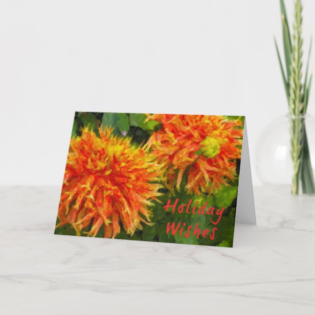 Carte de vacances florale de Spider Mum (Devant)