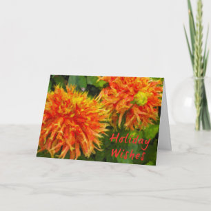 Carte de vacances florales Spider Mum
