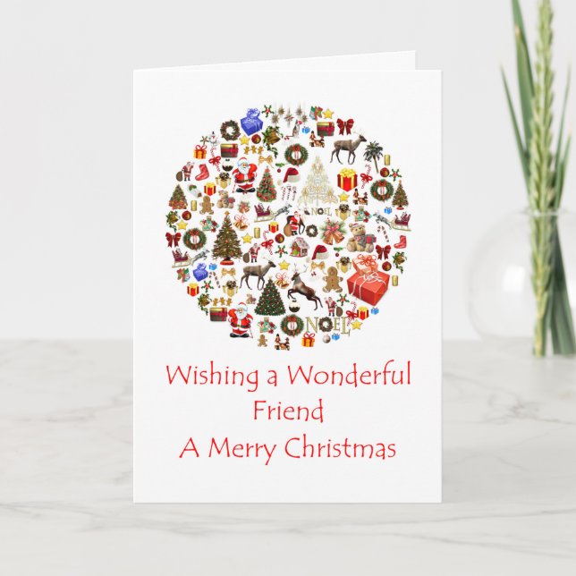 Carte de vacances Friend Circle of Christmas (Devant)