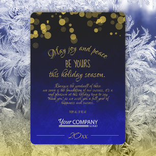 Carte de vacances Gold, Dark Blue Company