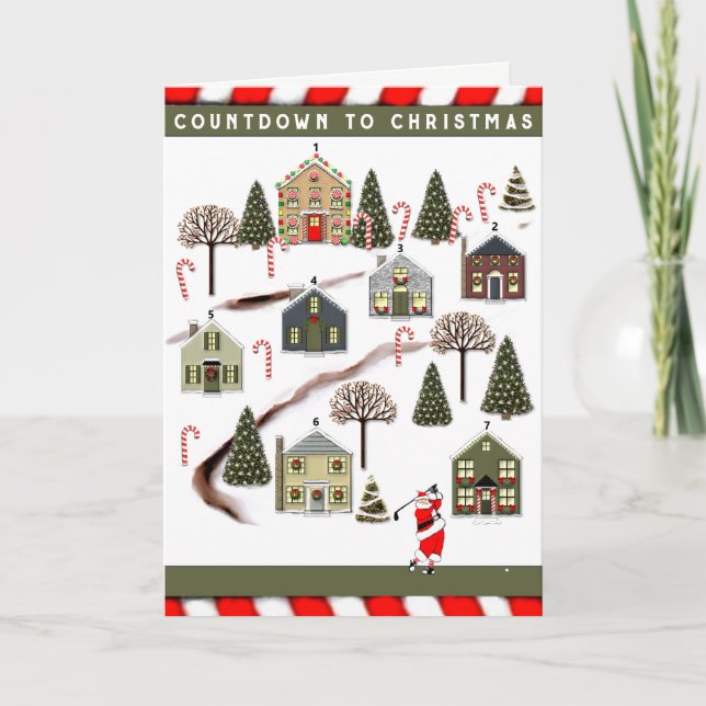 Carte de vacances Golf Advent (Devant)