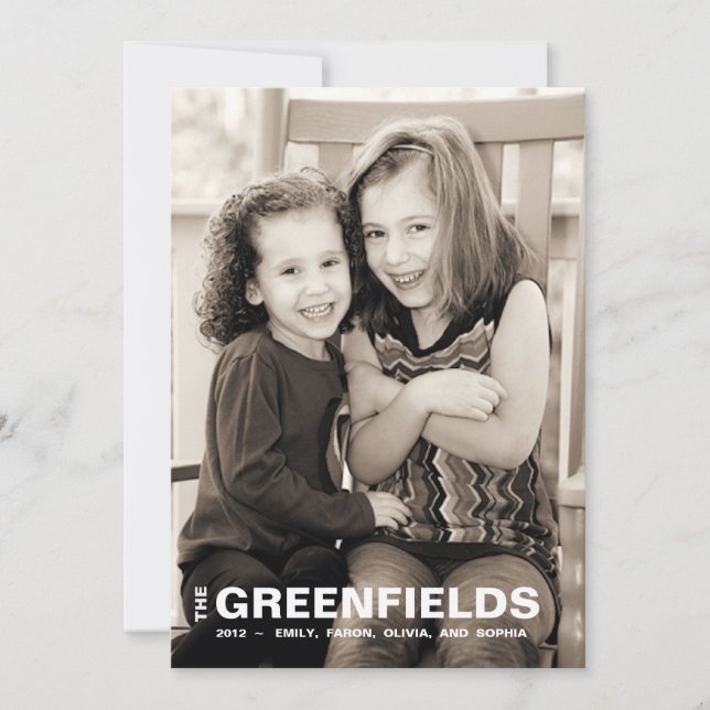 Carte de vacances Gras Rouge et Blanc (Devant)