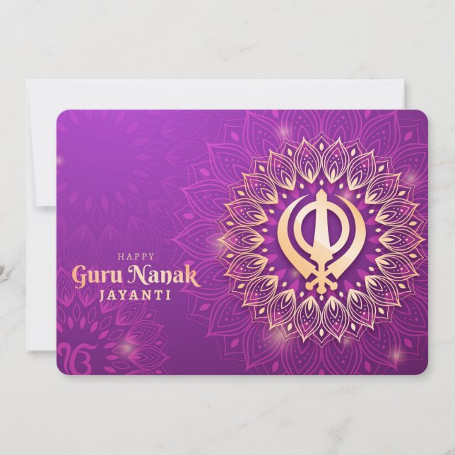 Carte de vacances Guru Nanak (Devant)