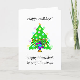 Carte de vacances Hanoukka et Christmas Together