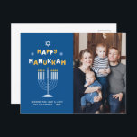 Carte de vacances "Happy Hanoukka"<br><div class="desc">Photo personnalisée Festive Cartes Happy Hanoukka.</div>