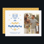 Carte de vacances "Happy Hanoukka"<br><div class="desc">Photo personnalisée Festive Cartes Happy Hanoukka.</div>