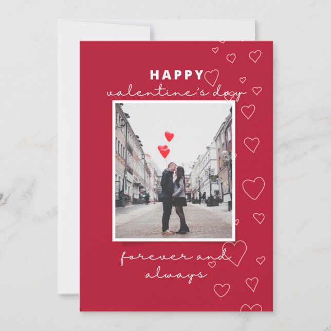 carte de vacances, happy valentines day (Devant)