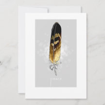 Carte de vacances Hawk Feather Flat