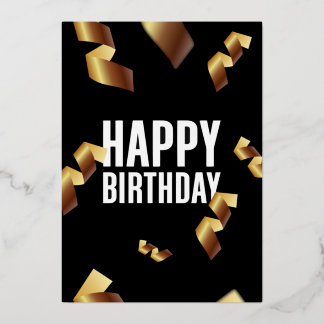 Carte de vacances heureux anniversaire noir arrièr