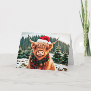 Carte de vacances Highland Cow