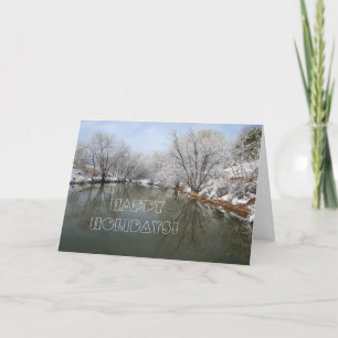 Carte de vacances hivernales