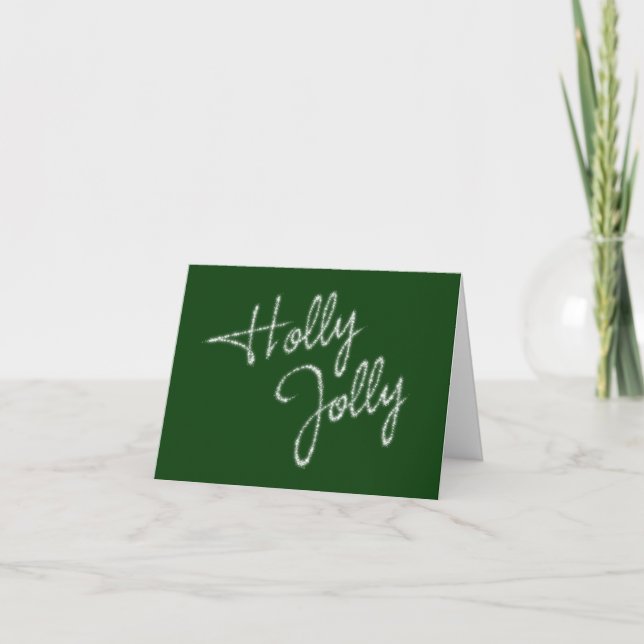 Carte de vacances Holly Jolly Green (Devant)