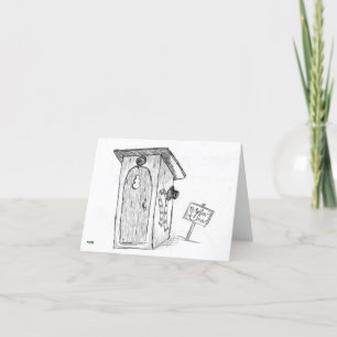 Carte de vacances Humour Snowman .. noël des outho