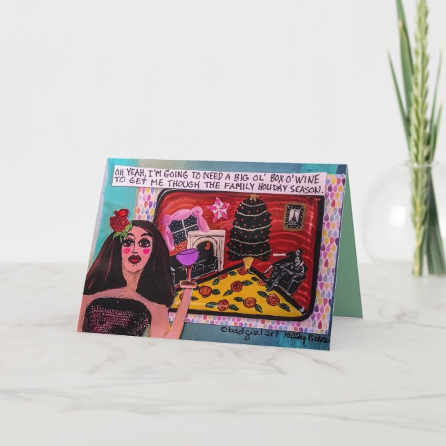 CARTE DE VACANCES - J'AI BESOIN D'UNE GRANDE BOÎTE (Devant)