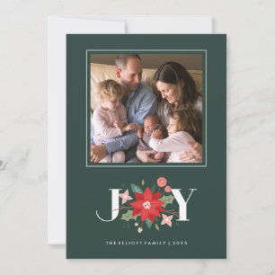 Carte de vacances Joy Flourish - Pine