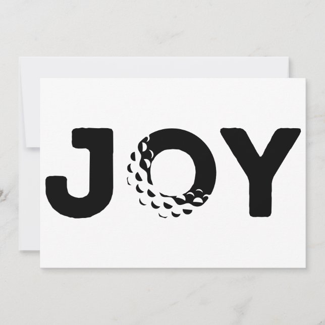 Carte de vacances Joy Golf Flat (Devant)