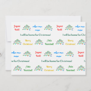 Carte de vacances "Joyeux Noël" personnalisée