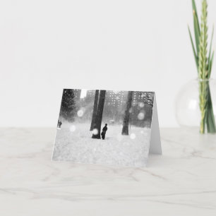 Carte de vacances 'La tempête de neige' - Vide