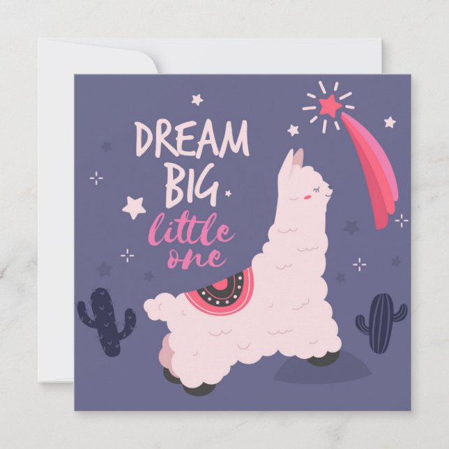 Carte de vacances lama (Devant)