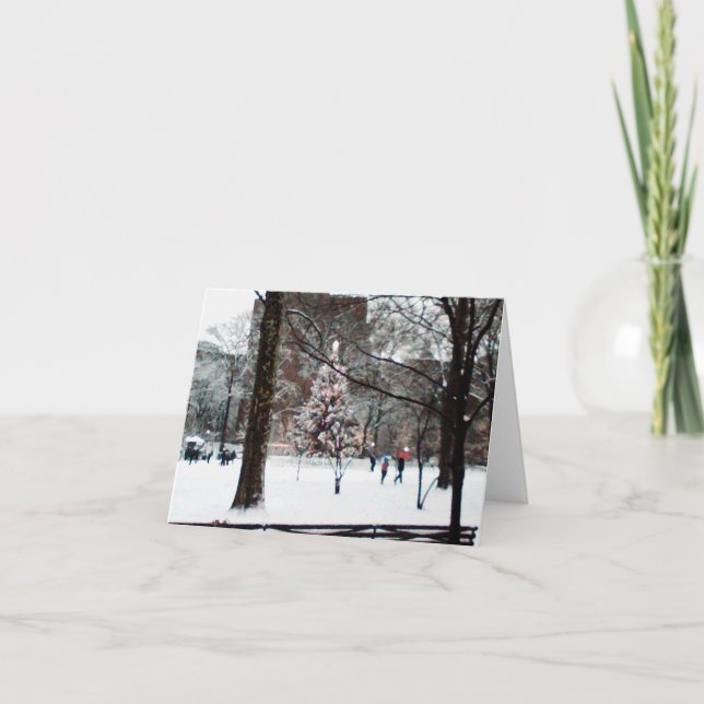 Carte de vacances 'L'Arbre de Noël' - Vide (Devant)