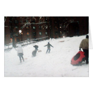 Carte de vacances "Le Jour de la Neige" - Bonnes F