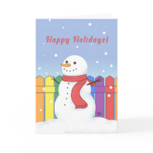 Carte de vacances LGBTQ Snowman