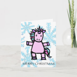 Carte de vacances licorne