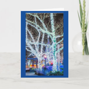 CARTE DE VACANCES "LIGHT UP THE NIGHT/MERRY CHRIST