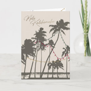 Carte de vacances Mele Kalikimaka Green & Bright