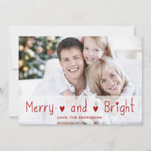 CARTE DE VACANCES MERRY ET BRIGHT