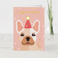 Adorable Frenchie Joyeux Anniversaire