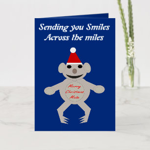 Carte De Vacances Métallisée Australie Noël Koala Ours personnalisé