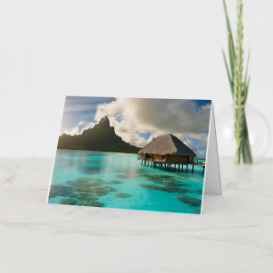 Carte De Vacances Métallisée Bora-Bora