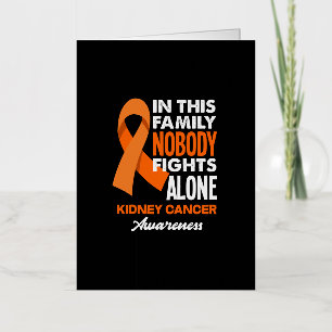 Carte De Vacances Métallisée Dans Cette Famille Personne ne combat seul le canc