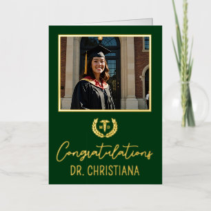 Carte De Vacances Métallisée Diplôme de médecine personnalisé MD