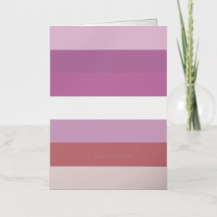 Carte De Vacances Métallisée Drapeau de fierté lesbienne de SlipperyJoe féminin