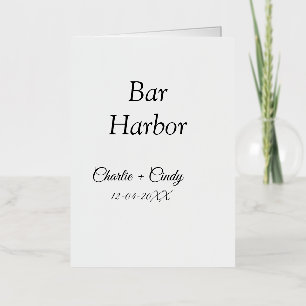 Carte De Vacances Métallisée enterrement de vie de jeune fille à Bar Harbor dem
