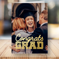 Félicitations Grad Moderne Simple Graduation Photo