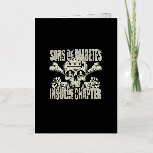 Carte De Vacances Métallisée Fils du diabète chapitre de l'insuline