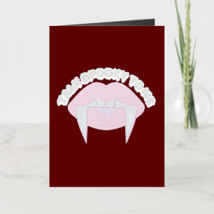 Carte De Vacances Métallisée Halloween gothique Mikitiez âme mariage vintage