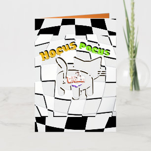 Carte De Vacances Métallisée Halloween gothique Mikitiez âme mariage vintage