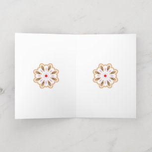 Carte De Vacances Métallisée Impression d'art de fleur de mandala Décor Boho