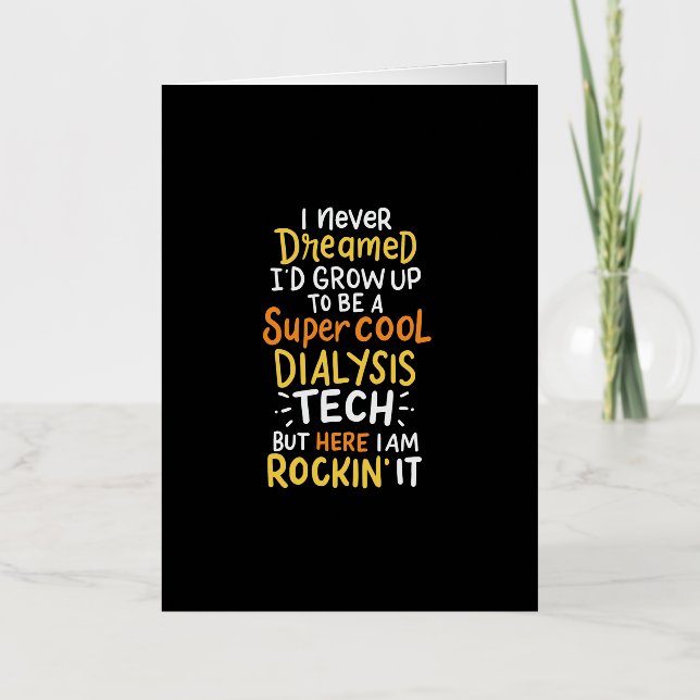 Carte De Vacances Métallisée Je N'Ai Jamais Rêvé Que Je Croirais Devenir Un Sup (Recto)