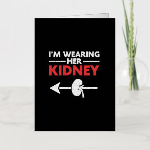 Carte De Vacances Métallisée Je porte sa greffe d'organes d'un donneur de rein