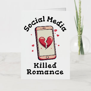 Carte De Vacances Métallisée Les médias sociaux ont tué la romance