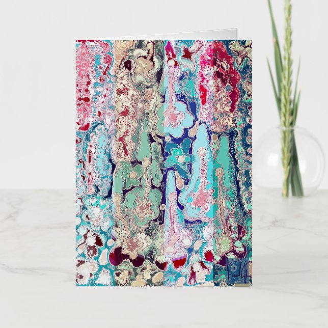 CARTE DE VACANCES MÉTALLISÉE MANIFESTEZ VOTRE AMOUR & FREINDLINNES AVEC UNE INV (Recto)