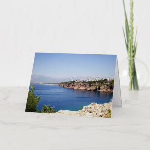 Carte De Vacances Métallisée Mer Méditerranée dans la ville d'Antalya