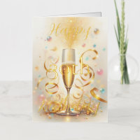 Paillettes dorées Champagne pétillant pour un anni