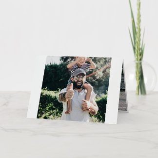 Carte De Vacances Métallisée Première Fête des pères