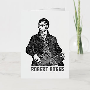 Carte De Vacances Métallisée Robert Burns
